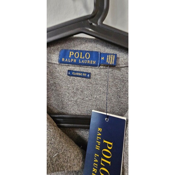 Polo Ralph Lauren Classic Fit Polo Shirt Heather Grey Men's Size Medium - Picture 6 of 15